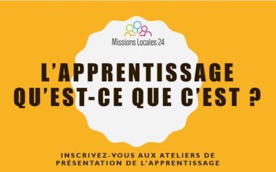 Ateliers présentation de l’apprentissage tous les lundis de l’été