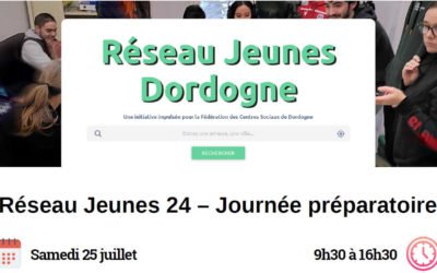 Journée Réseau Jeunes de Dordogne le samedi 25 Juillet 2020